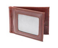 Зажим для денег Бруклин коричневый Q1009-2