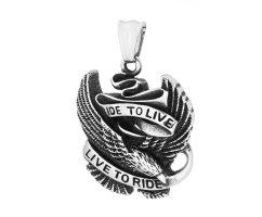 Кулон Ride to Live из стали K602