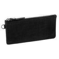 Aluna клатч черный из кожи компактный Q029