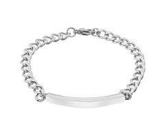 Браслет тонкий под гравировку из стали SB278-1