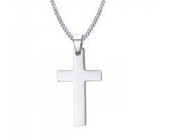 Кулон крест из стали K032