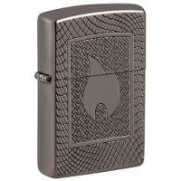 Зажигалка Zippo Armor Black Ice logo Zip48569