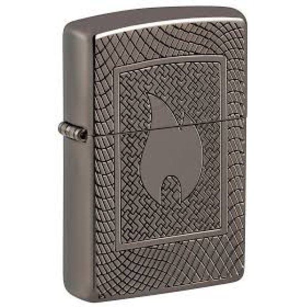 Зажигалка Zippo Armor Black Ice logo Zip48569