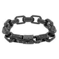 Браслет объемный с резными звеньями SB8272-1