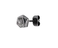Мужская серьга геометрия из стали 6 мм SE0530