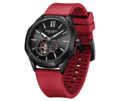 Часы наручные механические красные GALANTI W8215