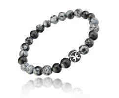 Браслет из камней Рыбы Обсидиан SH145-OS