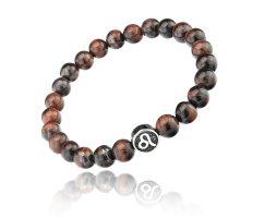 Браслет из камней Лев Тигровый глаз красный SH144-TGR