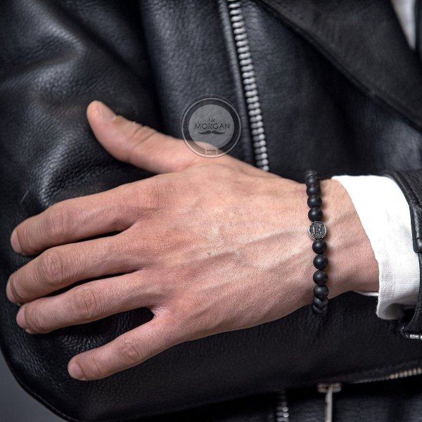 Браслет из камней Близнецы Шунгит SH150-SG