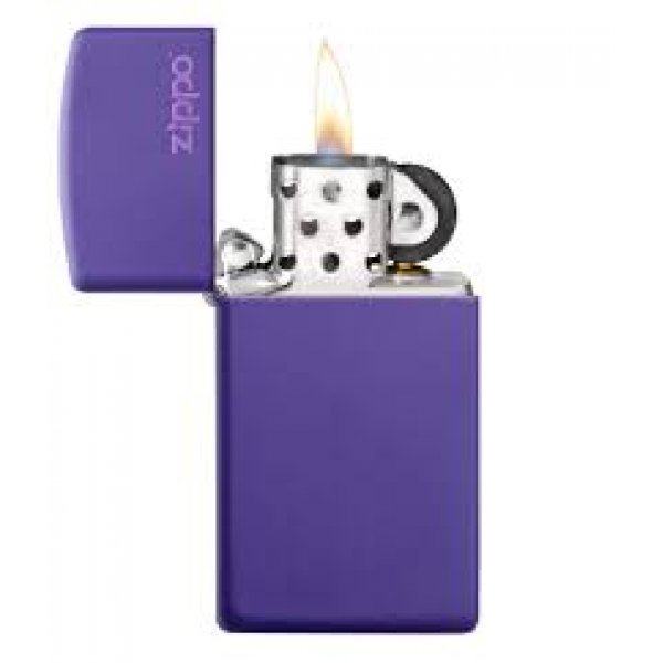 Зажигалка Zippo Slim с покрытием Purple Matte Zip1637ZL