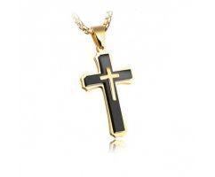 Кулон крест объемный K1010