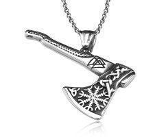 Кулон Топор с Шлемом Ужаса K469