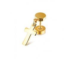 Мужская серьга с крестиком SE1777