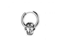 Серьга-кольцо с черепом SE1802