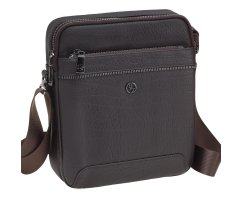 Сумка планшет коричневая из кожи SM6014-3