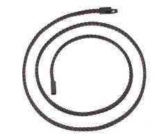 Цепочка черная из стали квадратного плетения C575