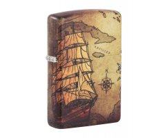 Зажигалка Zippo Pirate Ship White Matte Zip49355
