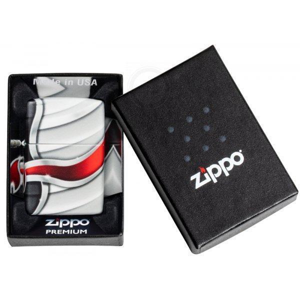 Зажигалка Zippo Flame Design White Matte Zip49357