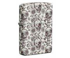 Зажигалка Zippo Skeleton Glow in the Dark Green Zip49458