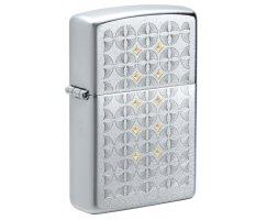 Зажигалка Zippo Satin Chrome™ Sand Dollar Pattern Zip49570