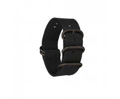 Нато ремешок из нейлона черный ST312