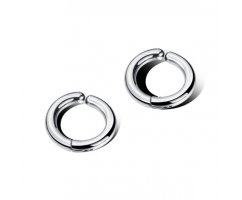 Серьга-обманка из медицинской стали 15 мм SE1089