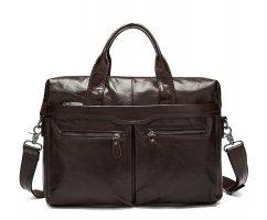 Сумка-портфель кофейного цвета SM207