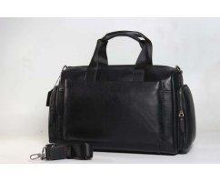 Объемная дорожная сумка из натуральной кожи SM227