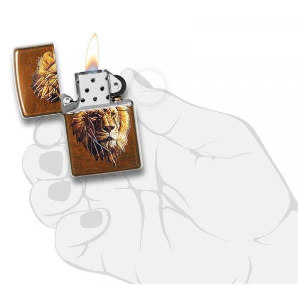 Зажигалка Zippo Polygonal Lion Zip29865