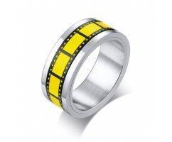 Кольцо антистресс из стали Cinema R214