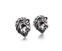 Серьга со Львом из медицинской стали SE1679