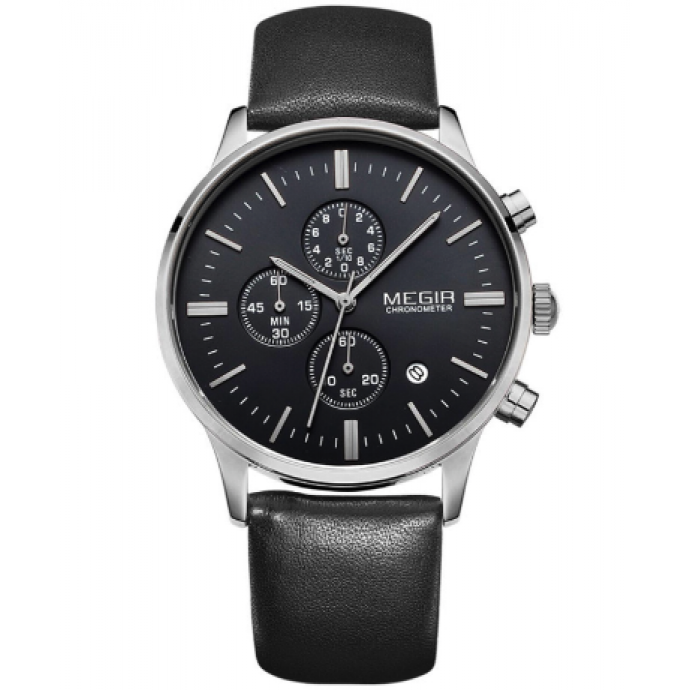 Часы Megir Chrono black W0015