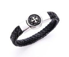 Тамплиер браслет из кожи QB269