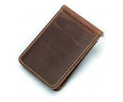 Зажим из кожи Marron Q7128