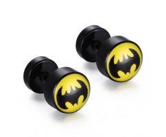 Серьга из медицинской стали Бэтмен SE1702