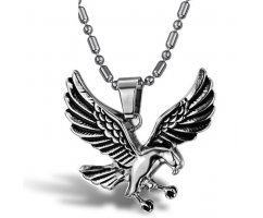 Кулон стальной Орёл K0801