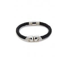 Браслет с черепами серебряный QB192