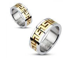 Кольцо с греческим узором SPIKES R0010