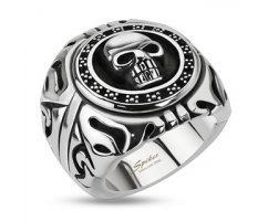 Мужской перстень массивный с черепом SPIKES R8020