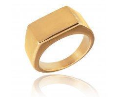 Печатка кубизм золотистая R150