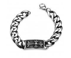 Браслет из стали с крестом SB1699