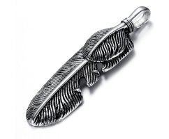 Кулон перо из стали K55