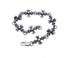 Браслет из стали с крестами SB219