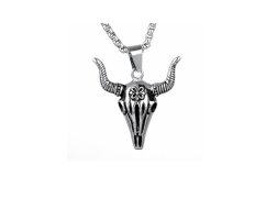 Кулон рогатый череп K083