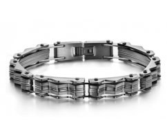 Браслет стальной с пластинами SB1682