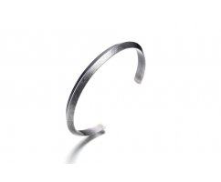 Браслет-кафф стальной черненный SB5438