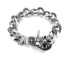 Браслет стальной с крестами SB8239