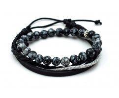 Silent fjord сет из браслетов серый SH7062