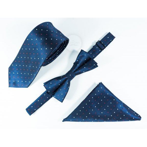 Jacques набор галстук, бабочка, нагрудный платок CP10