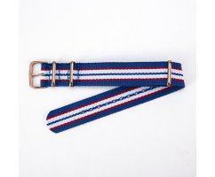 Нато ремешок сине-красно-белый ST8